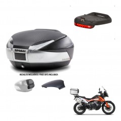 SHAD Trunk SH48 backrest cover + mounting bracket brake light KIT-442887