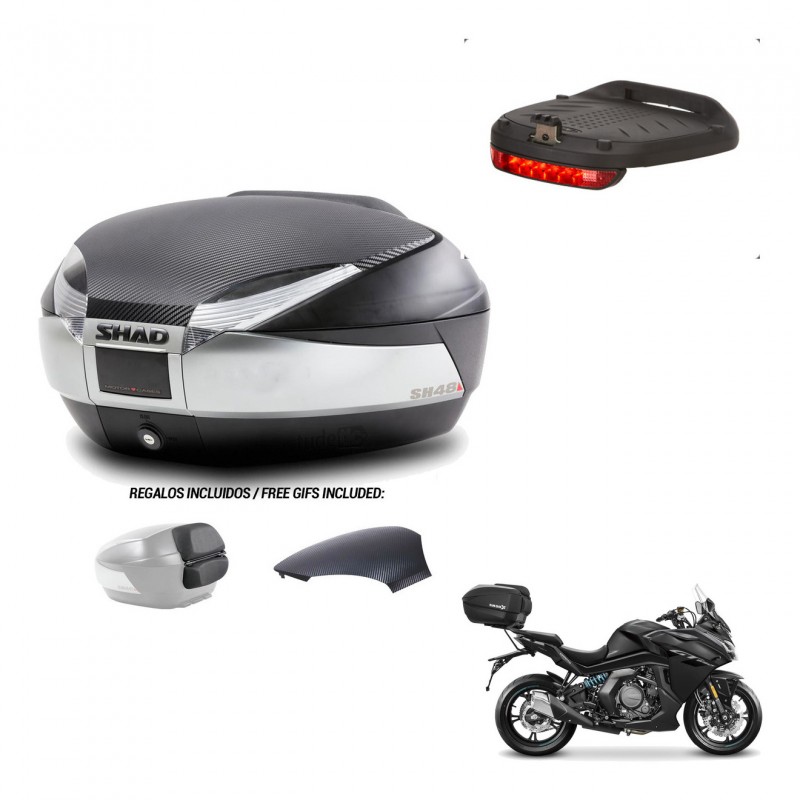 SHAD Trunk SH48 backrest cover + mounting bracket brake light KIT-442903