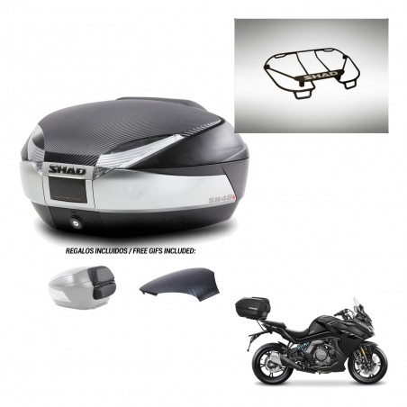 SHAD Trunk SH48 backrest cover + mounting bracket upper grill KIT-442906