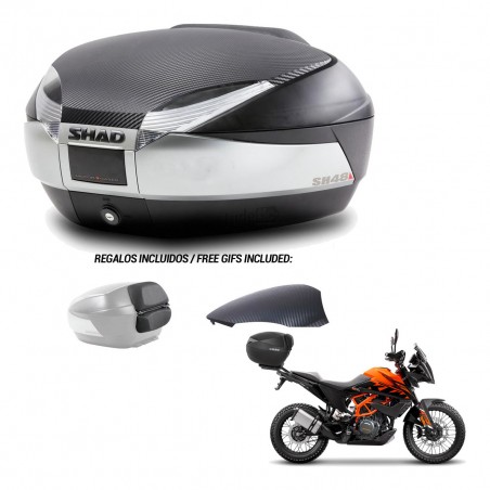 SHAD Baul SH48 tapa respaldo + soporte montaje KIT-442918