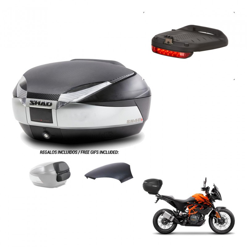 SHAD Trunk SH48 backrest cover + mounting bracket brake light KIT-442919
