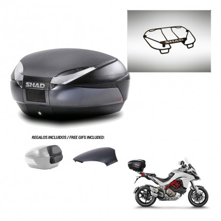 SHAD Trunk SH48 backrest cover + mounting bracket upper grill 49 L KIT-442971