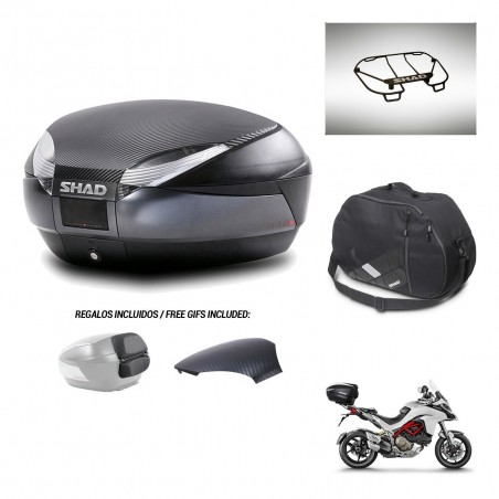 SHAD Baul SH48 tapa respaldo + soporte montaje accesorios 49 L KIT-442973