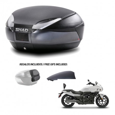 SHAD Trunk SH48 backrest cover + mounting bracket 49 L KIT-442975