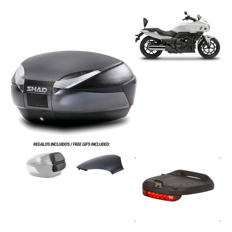 SHAD Trunk SH48 backrest cover + mounting bracket brake light 49 L KIT-442976