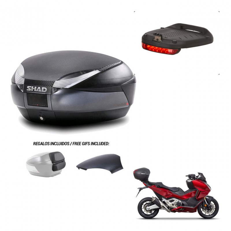 SHAD Trunk SH48 backrest cover + mounting bracket brake light 49 L KIT-442984