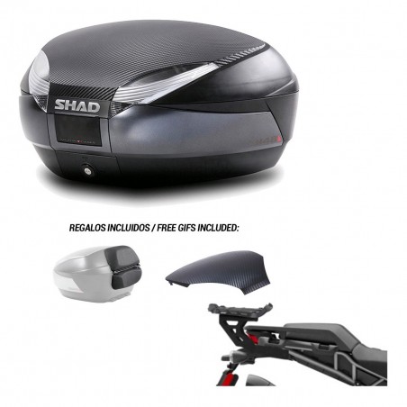 SHAD Baul SH48 tapa respaldo + soporte montaje 49 L KIT-442991