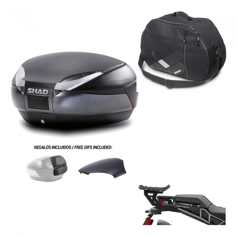 SHAD Baul SH48 tapa respaldo + soporte montaje bolsa interna 49 L KIT-442993
