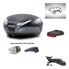 SHAD Baul SH48 tapa respaldo + soporte montaje accesorios 49 L KIT-442996