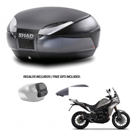 SHAD Baul SH48 tapa respaldo + soporte montaje 49 L KIT-442999