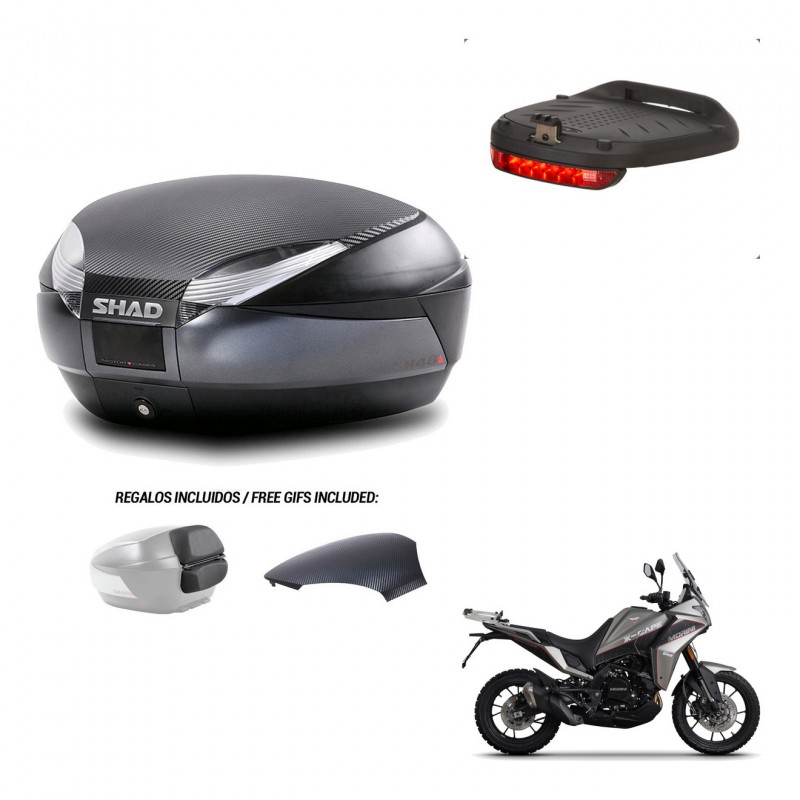 SHAD Trunk SH48 backrest cover + mounting bracket brake light 49 L KIT-443000