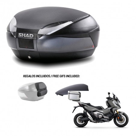 SHAD Baul SH48 tapa respaldo + soporte montaje 49 L KIT-443007