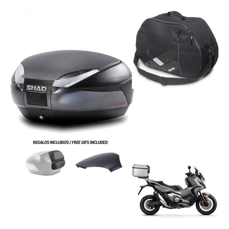 SHAD Baul SH48 tapa respaldo + soporte montaje bolsa interna 49 L KIT-443009