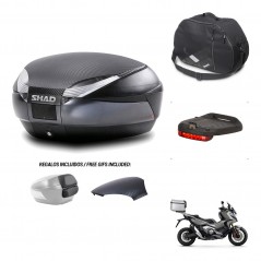 SHAD Baul SH48 tapa respaldo + soporte montaje accesorios 49 L KIT-443010