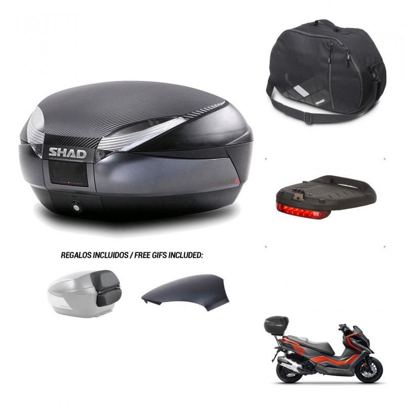 SHAD Trunk SH48 backrest cover + mounting bracket accessories 49 L KIT-443018