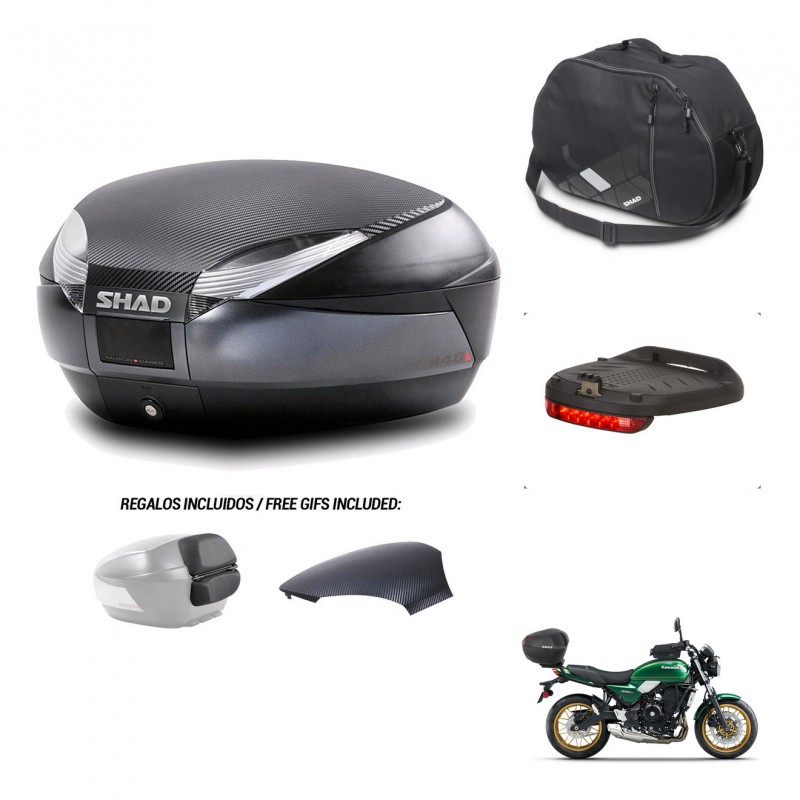 SHAD Baul SH48 tapa respaldo + soporte montaje accesorios 49 L KIT-443026