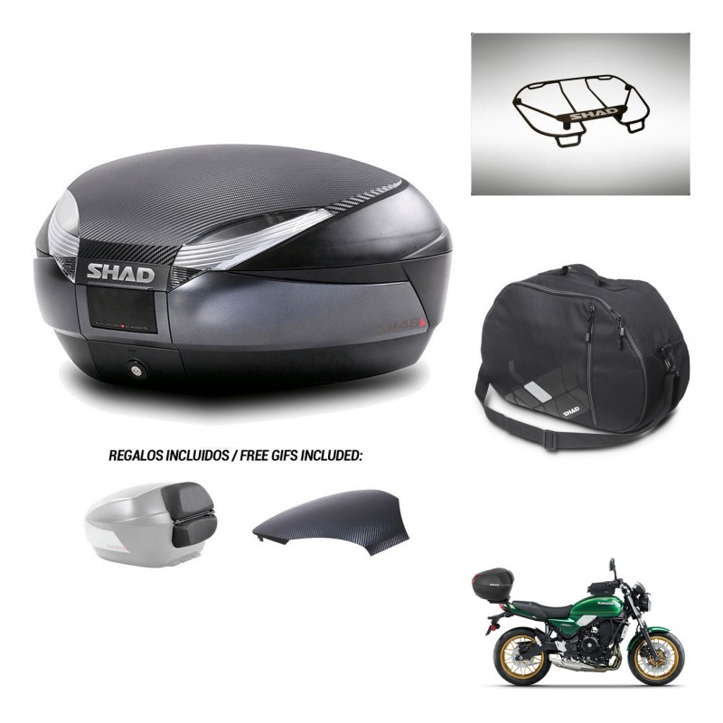 SHAD Baul SH48 tapa respaldo + soporte montaje accesorios 49 L KIT-443029