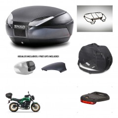 SHAD Baul SH48 tapa respaldo + soporte montaje accesorios 49 L KIT-443030