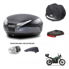 SHAD Baul SH48 tapa respaldo + soporte montaje accesorios 49 L KIT-443034