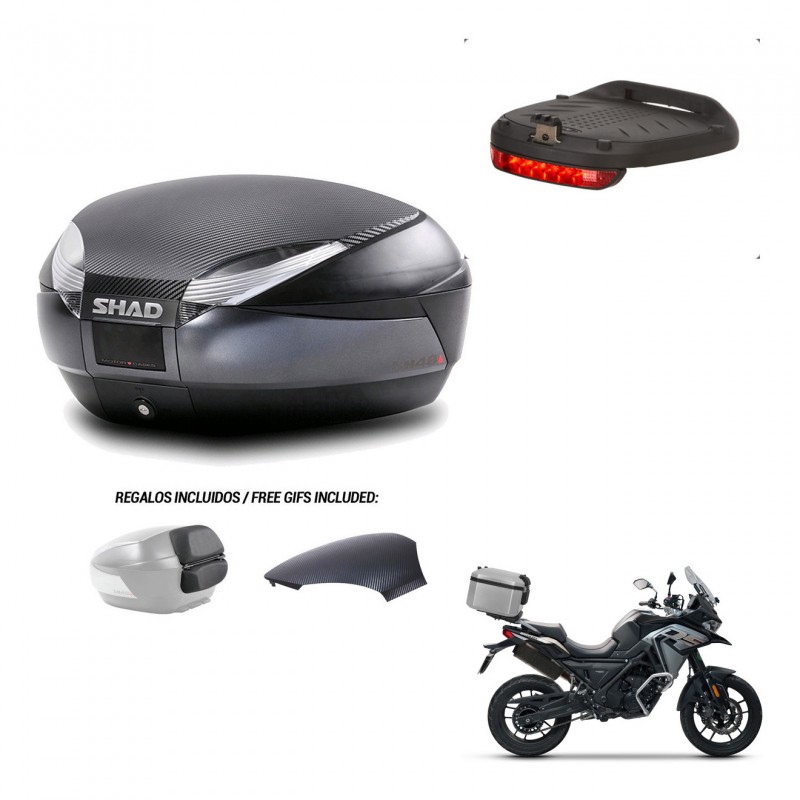 SHAD Trunk SH48 backrest cover + mounting bracket brake light 49 L KIT-443056