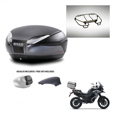 SHAD Trunk SH48 backrest cover + mounting bracket upper grill 49 L KIT-443059