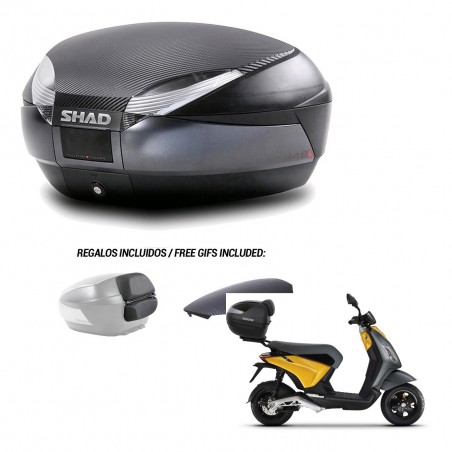SHAD Baul SH48 tapa respaldo + soporte montaje 49 L KIT-443063