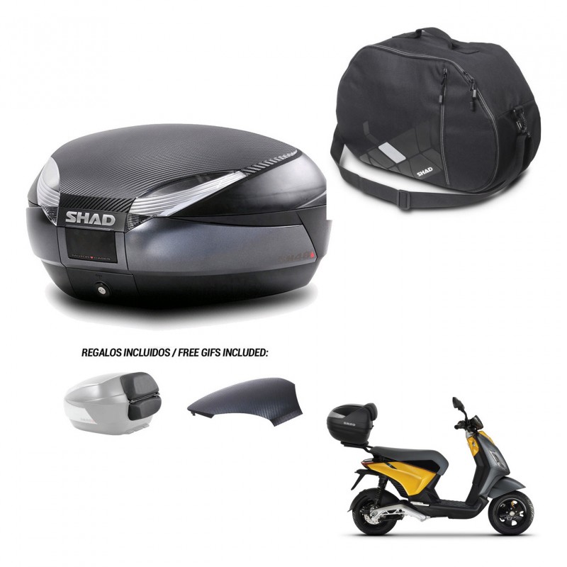 SHAD Baul SH48 tapa respaldo + soporte montaje bolsa interna 49 L KIT-443065
