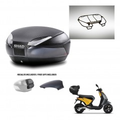 SHAD Baul SH48 tapa respaldo + soporte montaje parrilla superior 49 L KIT-443067