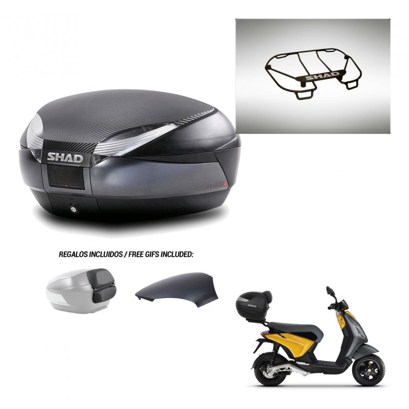 SHAD Trunk SH48 backrest cover + mounting bracket upper grill 49 L KIT-443067