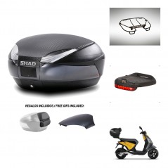 SHAD Baul SH48 tapa respaldo + soporte montaje accesorios 49 L KIT-443068