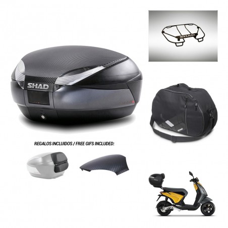 SHAD Baul SH48 tapa respaldo + soporte montaje accesorios 49 L KIT-443069