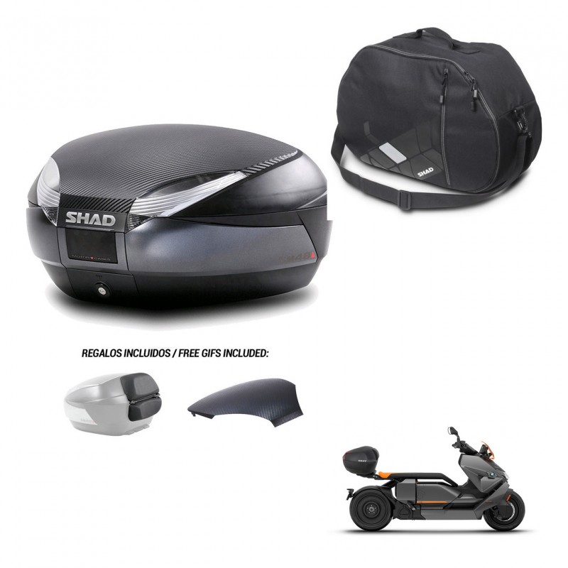 SHAD Baul SH48 tapa respaldo + soporte montaje bolsa interna 49 L KIT-443073