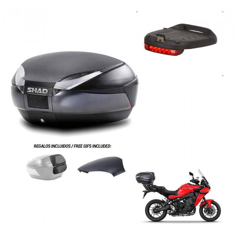 SHAD Baul SH48 tapa respaldo + soporte montaje luz de freno 49 L KIT-443080