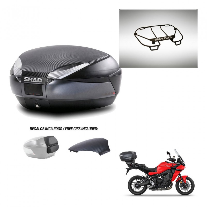 SHAD Baul SH48 tapa respaldo + soporte montaje parrilla superior 49 L KIT-443083