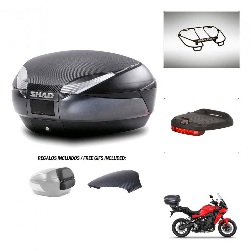 SHAD Baul SH48 tapa respaldo + soporte montaje accesorios 49 L KIT-443084