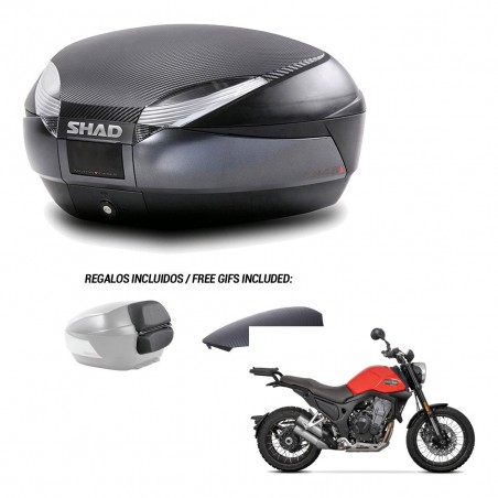 SHAD Baul SH48 tapa respaldo + soporte montaje 49 L KIT-443087