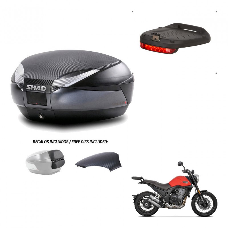 SHAD Trunk SH48 backrest cover + mounting bracket brake light 49 L KIT-443088