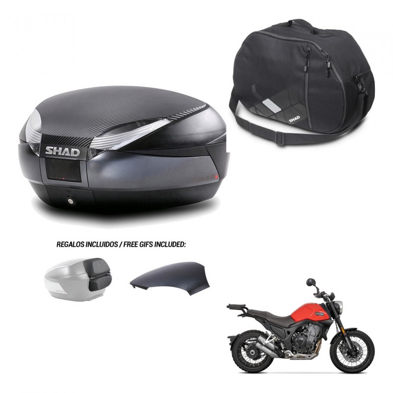 SHAD Trunk SH48 backrest cover + mounting bracket internal bag 49 L KIT-443089