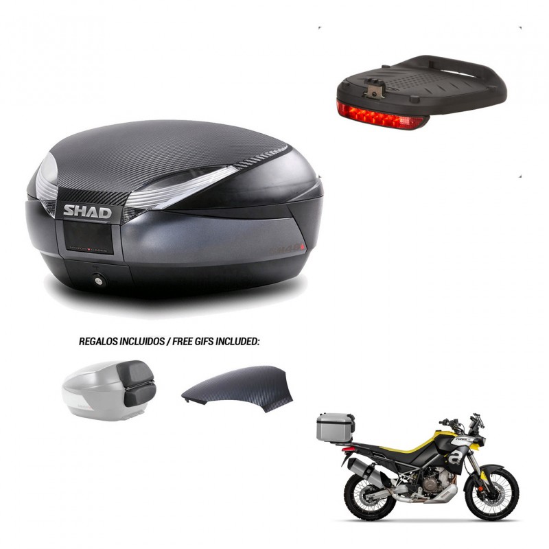 SHAD Trunk SH48 backrest cover + mounting bracket brake light 49 L KIT-443096