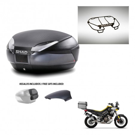 SHAD Trunk SH48 backrest cover + mounting bracket upper grill 49 L KIT-443099