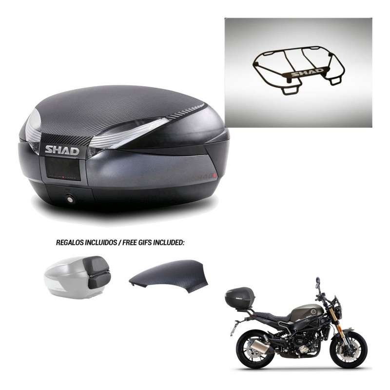SHAD Trunk SH48 backrest cover + mounting bracket upper grill 49 L KIT-443107