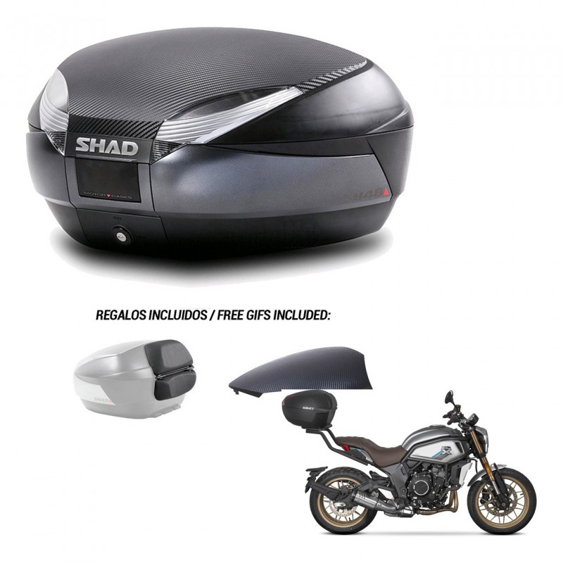 SHAD Baul SH48 tapa respaldo + soporte montaje 49 L KIT-443111