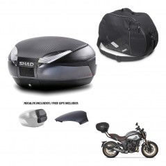 SHAD Trunk SH48 backrest cover + mounting bracket internal bag 49 L KIT-443113