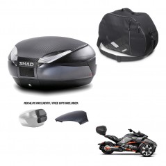 SHAD Trunk SH48 backrest cover + mounting bracket internal bag 49 L KIT-443129