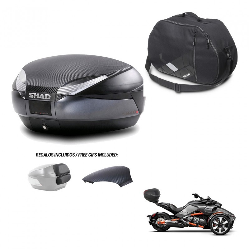 SHAD Trunk SH48 backrest cover + mounting bracket internal bag 49 L KIT-443129