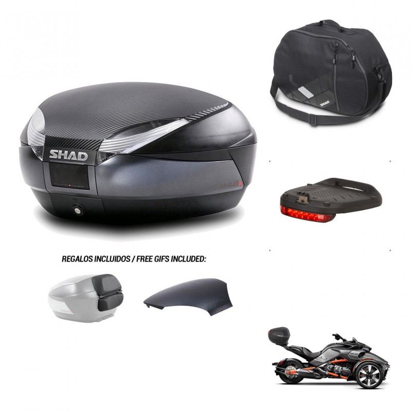 SHAD Trunk SH48 backrest cover + mounting bracket accessories 49 L KIT-443130