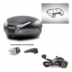 SHAD Trunk SH48 backrest cover + mounting bracket upper grill 49 L KIT-443131
