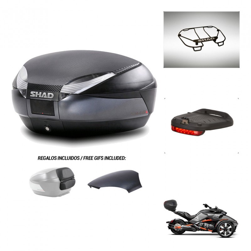 SHAD Trunk SH48 backrest cover + mounting bracket accessories 49 L KIT-443132