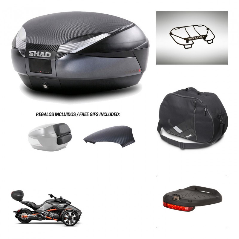 SHAD Trunk SH48 backrest cover + mounting bracket accessories 49 L KIT-443134