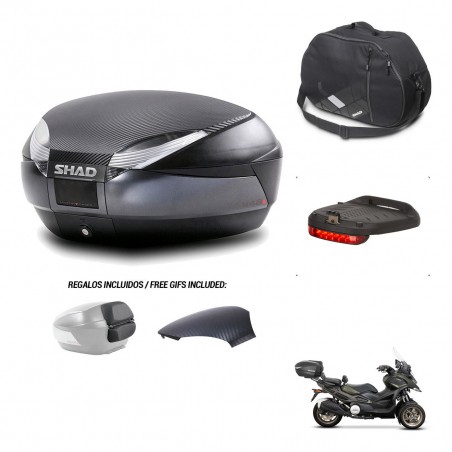SHAD Baul SH48 tapa respaldo + soporte montaje accesorios 49 L KIT-443138